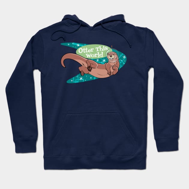 Otter This World Hoodie by ZackLoupArt